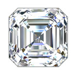 1.00 ct E SI1 Asscher Shape Natural Diamond