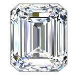 1.00 ct F SI1 Emerald Shape Natural Diamond