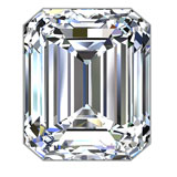 1.01 ct H SI1 Emerald Shape Natural Diamond