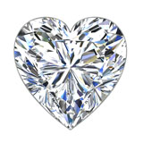 1.00 ct H VS2 Heart Shape Natural Diamond