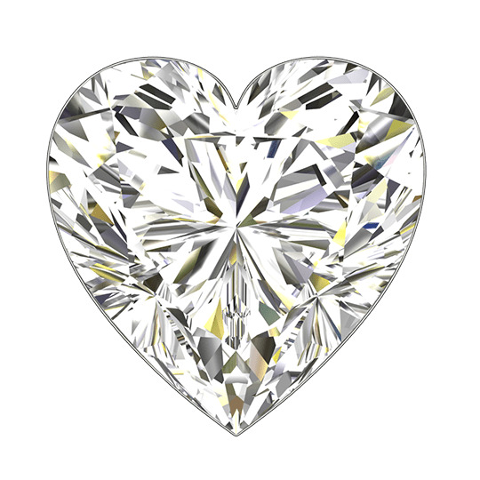 0.91 ct J VS2 Heart Shape Natural Diamond