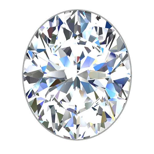 0.70 ct D VS1 Oval Shape Natural Diamond