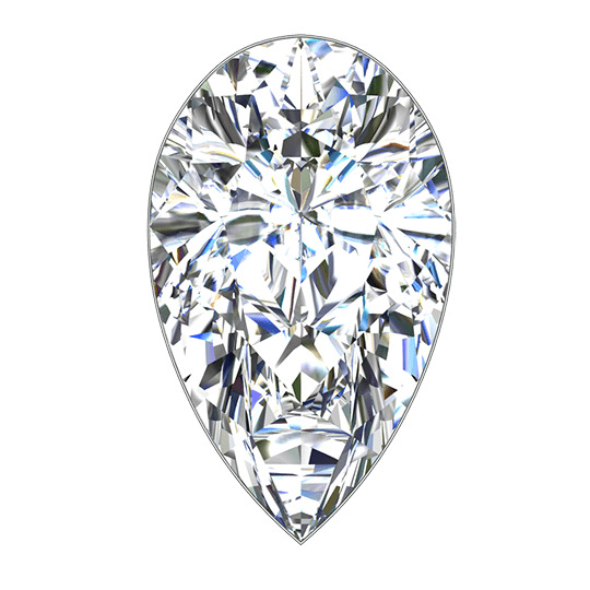 0.61 ct D VS1 Pear Shape Natural Diamond