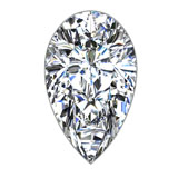 1.00 ct G SI1 Pear Shape Natural Diamond