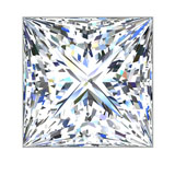 1.00 ct E SI1 Princess Shape Natural Diamond