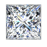 1.00 ct G SI1 Princess Shape Natural Diamond