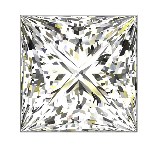 0.60 ct J VS2 Princess Shape Natural Diamond