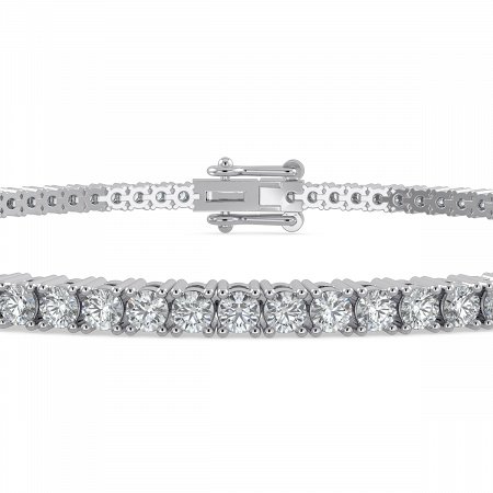 18ct White Gold Lab Grown Diamond Tennis Bracelet 2.00ct Total Weight E-F / VS-VVS