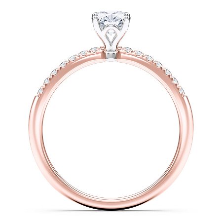 Petite Traditional Claw Set Diamond Engagement Ring