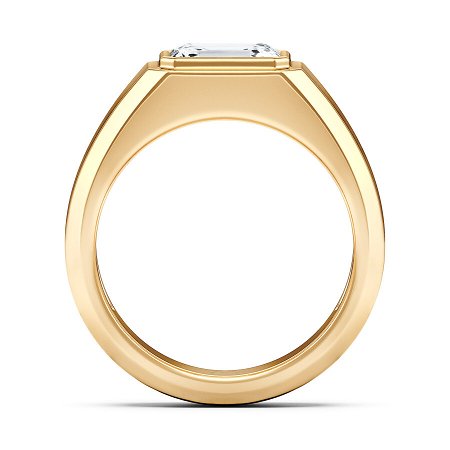 Solid Gold Heirloom Single Stone Emerald Ring | Maya Magal London