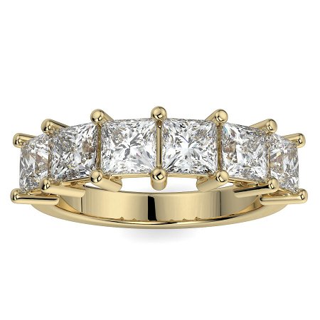 Princess Claw Set Wedding Ring 1.93ct