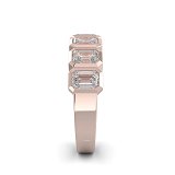 18ct Rose Gold Ring Bezel Setting with Emerald Lab Grown Diamond 1.8ct Total Weight, E-F / VS-VVS