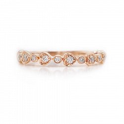 Heart Stacker Ring.11cts