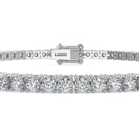 18ct White Gold Lab Grown Diamond Tennis Bracelet 4.00ct Total Weight E-F / VS-VVS