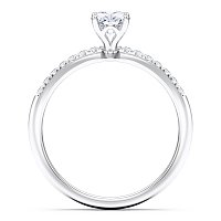 Petite Traditional Claw Set Diamond Engagement Ring