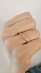 Thin Stacker Ring 0.17cts