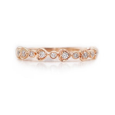 Heart Stacker Ring.11cts