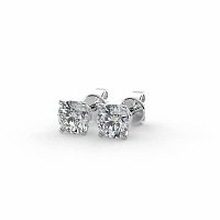 Earrings with 2 Lab Grown Diamonds 0.71ct Total Weight E/VS1-VS2