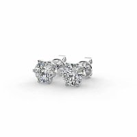 Earrings with 2 Lab Grown Diamonds 0.72ct Total Weight E/VS1
