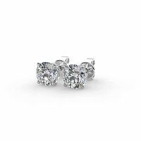 Earrings with 2 Lab Grown Diamonds 1.00ct Total Weight D/VS1