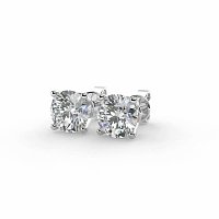 Earrings with 2 Lab Grown Diamonds 1.52cts Total Weight E/VS1