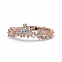 18RG CLUSTER WEDDING RING 0.53CTS