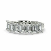 Emerald Cut Diamonds 1.95ct Wedding Ring