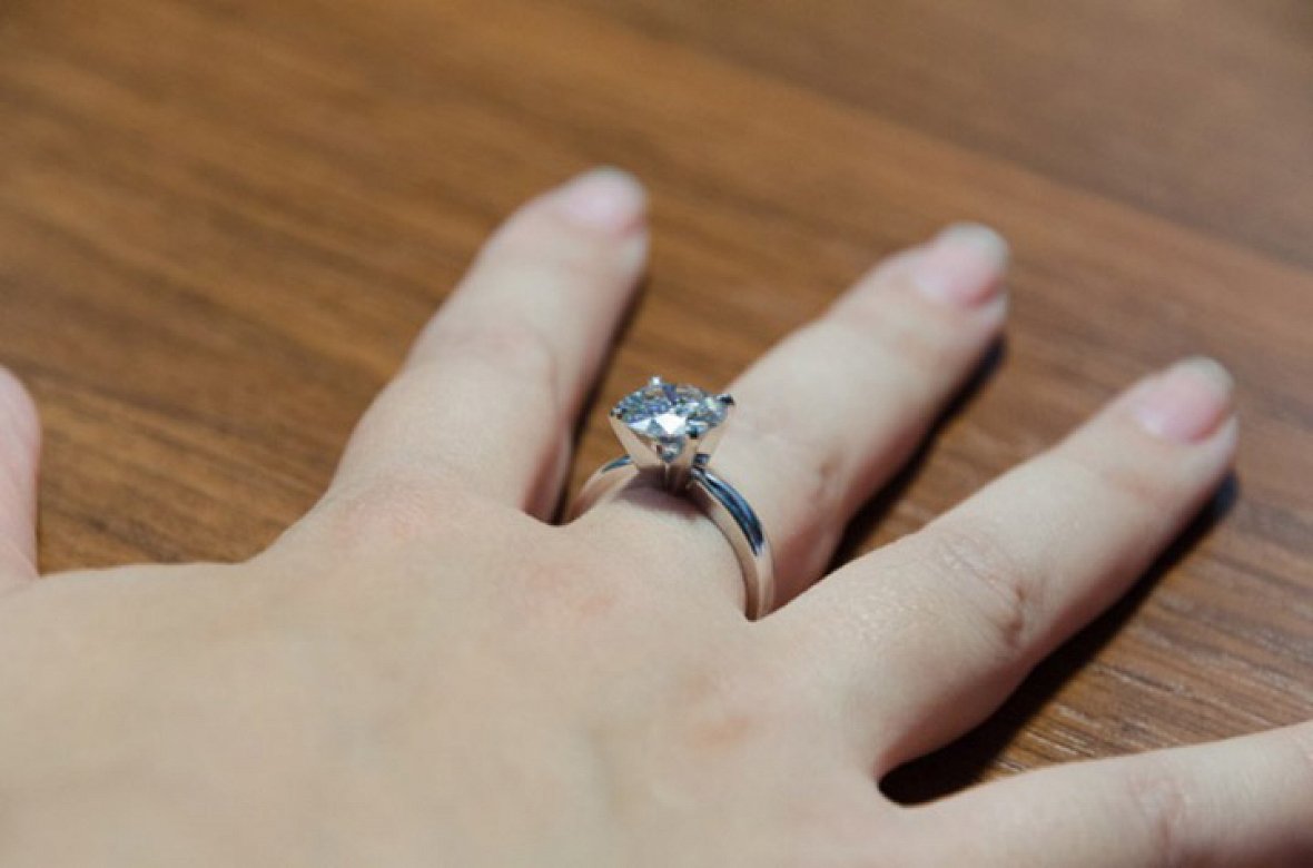 Half Carat GIA Diamond, Solitaire Rustic Diamond Ring – mossNstone