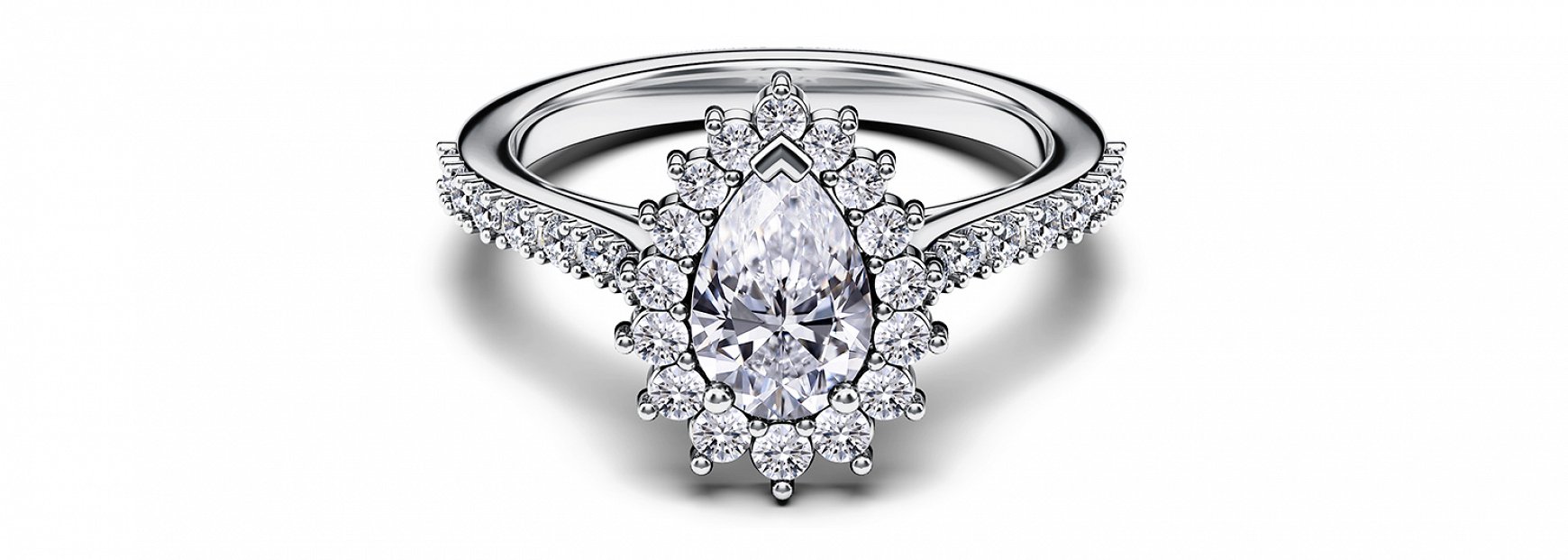 Halo Engagement Ring: the day-star brilliance on your finger